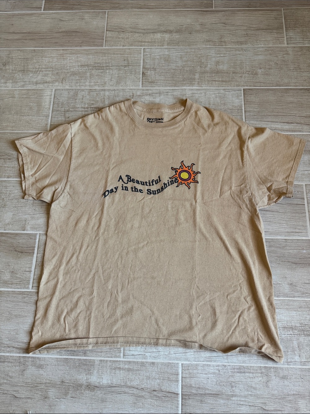 PacSun Division of Labor Beige Graphic Tee